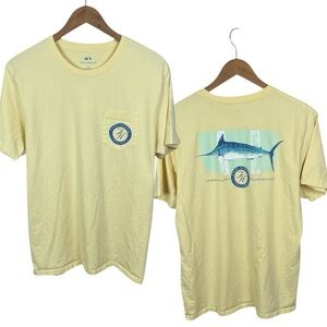 TS1063 Men’s Fish Hippie Preppy Beach Brand Pocket Logo T Shirt L